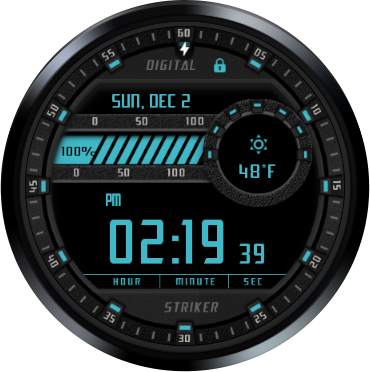 Digital Striker Watch Face screenshot 12