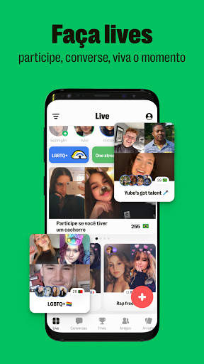 Yubo: Lives com amigos em chats de vídeo em grupo screenshot 3