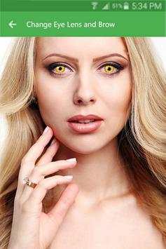 Change Eye Lens and Brow screenshot 3