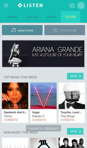 LISTEN Music Ringback Tones screenshot 1