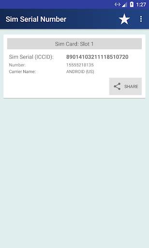 SIM Serial Number screenshot 1