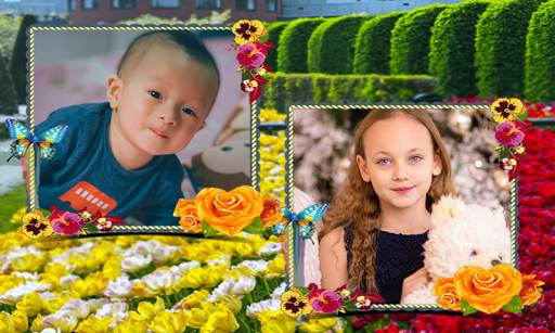 Beautiful Garden Dual Photo Frame Application screenshot 16