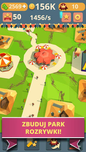 Theme Park Clicker: Idle Craft. Roller Coaster Inc screenshot 1