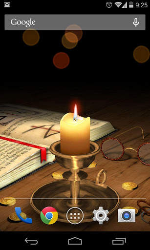 3D Melting Candle Live Wallpaper screenshot 3