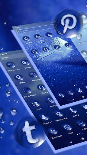 Feather Blue Launcher Theme screenshot 2