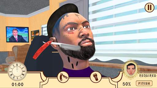 Barber Hair Salon Shop - Beard Cut game screenshot 1