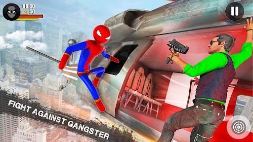Stickman Rope Hero-Spider Game screenshot 5