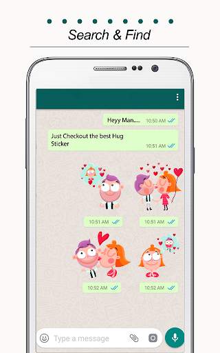 Free Messenger Whats Stickers for Chat screenshot 2