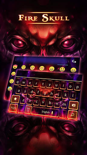 Fire Skull Keyboard screenshot 3