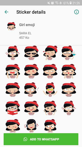 Beautiful Girl  Stickers Packs - WAStickerApps screenshot 3
