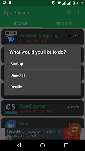 App Backup & Restore-Share APK screenshot 2