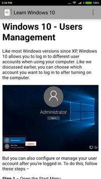 Learn Windows 10 скриншот 3