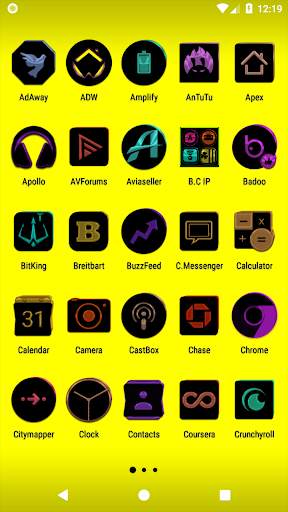 Black and Colors Icon Pack screenshot 2