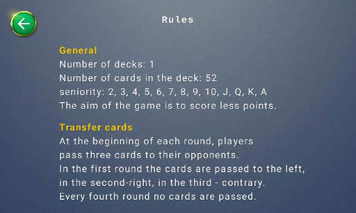 Hearts card game screenshot 4
