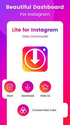Lite for instagram - Video Status Downloader screenshot 1