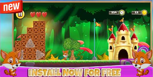 Super Fox World Game: Jungle Adventures Run FREE screenshot 5