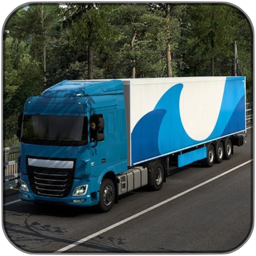 Professional bus and truck driver icon