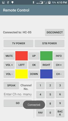 Remote Control (needs Arduino & Bluetooth module) скриншот 5