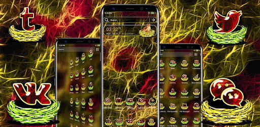 Fractal Neon Nest Launcher Theme screenshot 8