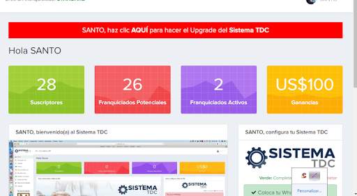 TDC system screenshot 1