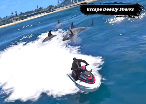 Jetski Shark Attack Racing Game: Jet Ski Boat Game screenshot 5