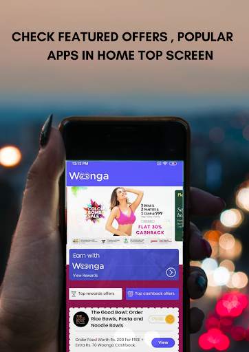 Woonga - Earn Money , Cashback & Offers स्क्रीनशॉट 1