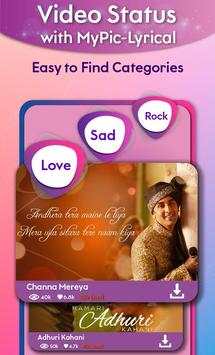 MyPic - Lyrical with Video Status screenshot 1
