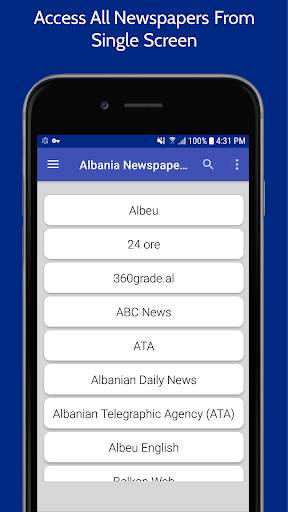 Albania Newspapers | Albania News app screenshot 1