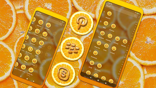 Orange Slice Theme Launcher screenshot 3