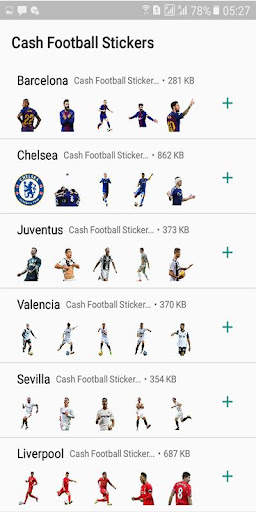 Stiker WA Football screenshot 2