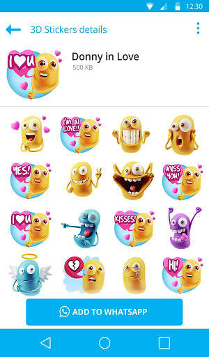 3D Romantic Stickers for whatsapp: WAStickerApps screenshot 11