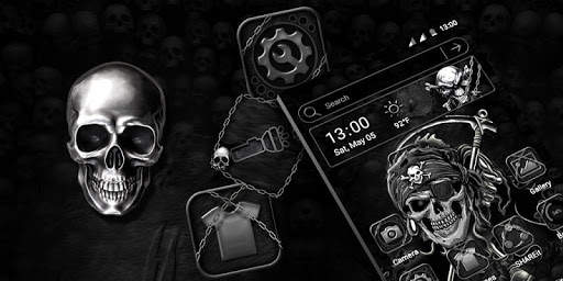 Skull Devil Launcher Theme screenshot 2