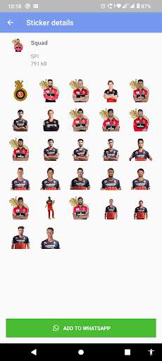 RCB IPL Sticker screenshot 4