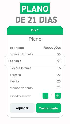 Abdominais  - Desafio 21 Dias screenshot 3