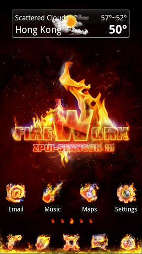 Firework GO launcherEX Theme screenshot 1