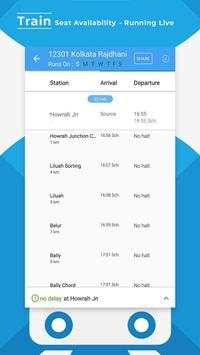 Train Seat Status Info >> Indian Rail Train Info screenshot 2