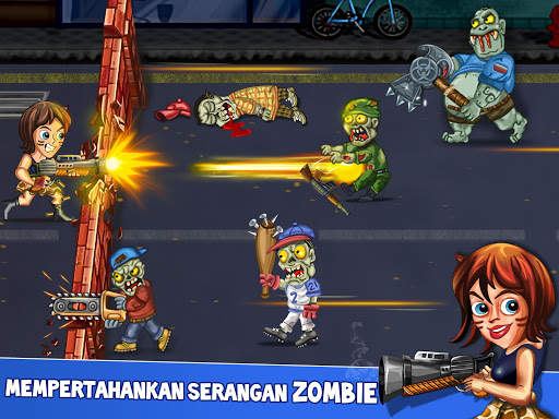 Permainan Pertahanan Zombie (Last Heroes) screenshot 8