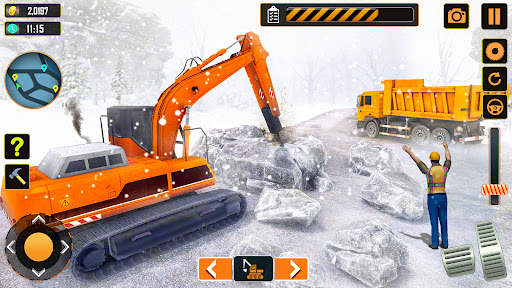 Snow Heavy Construction Game screenshot 1