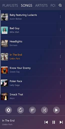 PowerAudio Music Player screenshot 1