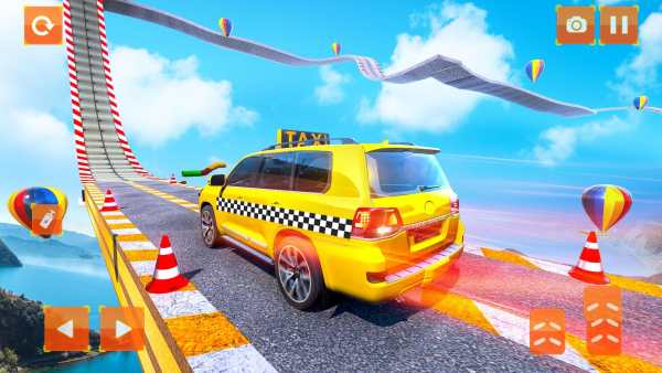 Taxi Car Stunts 2 Games 3D: Ramp Car Stunts screenshot 4