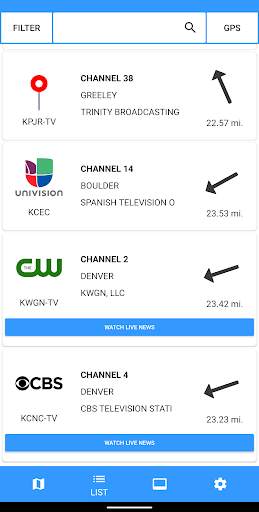 TV Towers - TV Antenna Finder & Free TV Shows screenshot 6