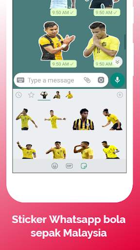 Sticker Bola Sepak Malaysia screenshot 2