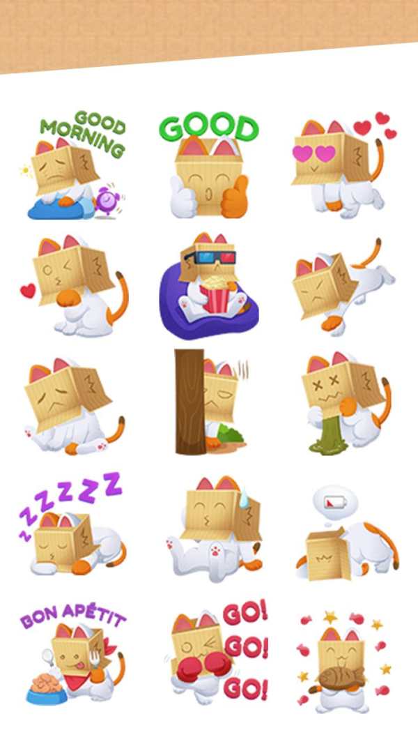 Puss In Box Sticker for Facebook screenshot 3