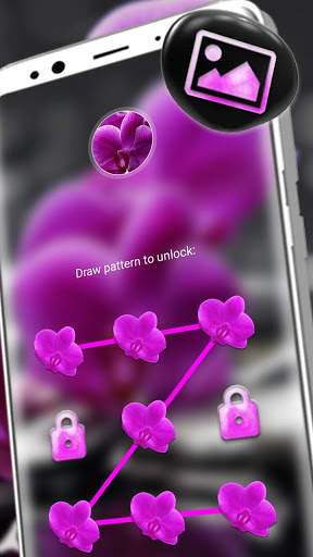 Orchid Flower Launcher Theme screenshot 4