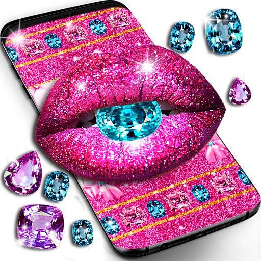 Glitter lips live wallpaper 22.6