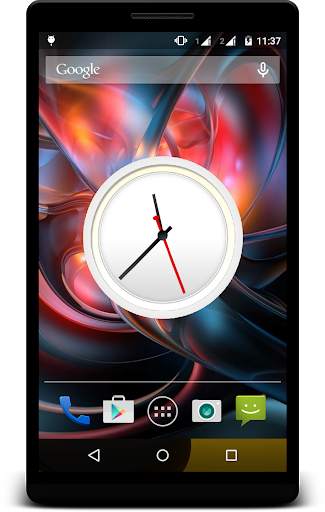 White Clock Live Wallpaper screenshot 2
