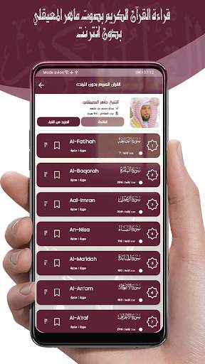القرأن ماهر المعيقلي بدون نت ® screenshot 3
