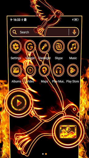 Fire Dove Launcher Theme screenshot 3