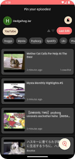 Pinpisode—YouTube&Spotify Note screenshot 1