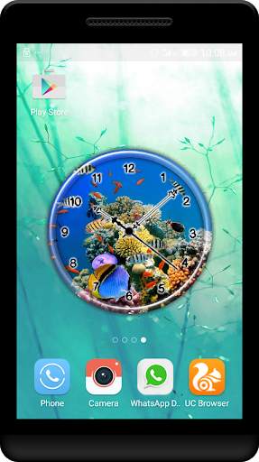 Aquarium Clock Live Wallpaper screenshot 3